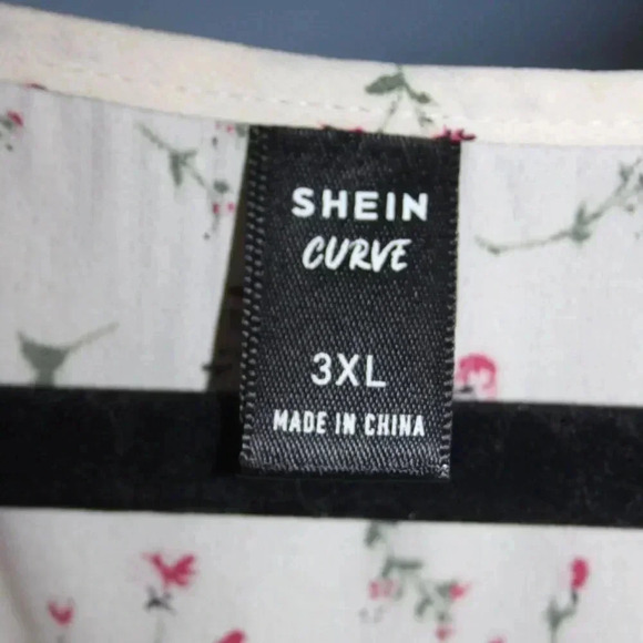 Shein Curve 3XL 100% Polyester Floral Print Dress - Picture 6 of 16